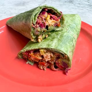 Roasted veggie  wrap